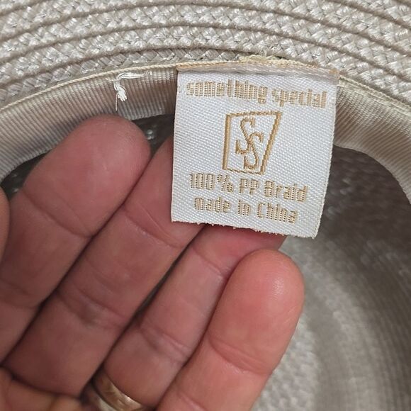 Something Special Stylish Tan Fedora Hat with Black Stripe - Picture 5 of 10